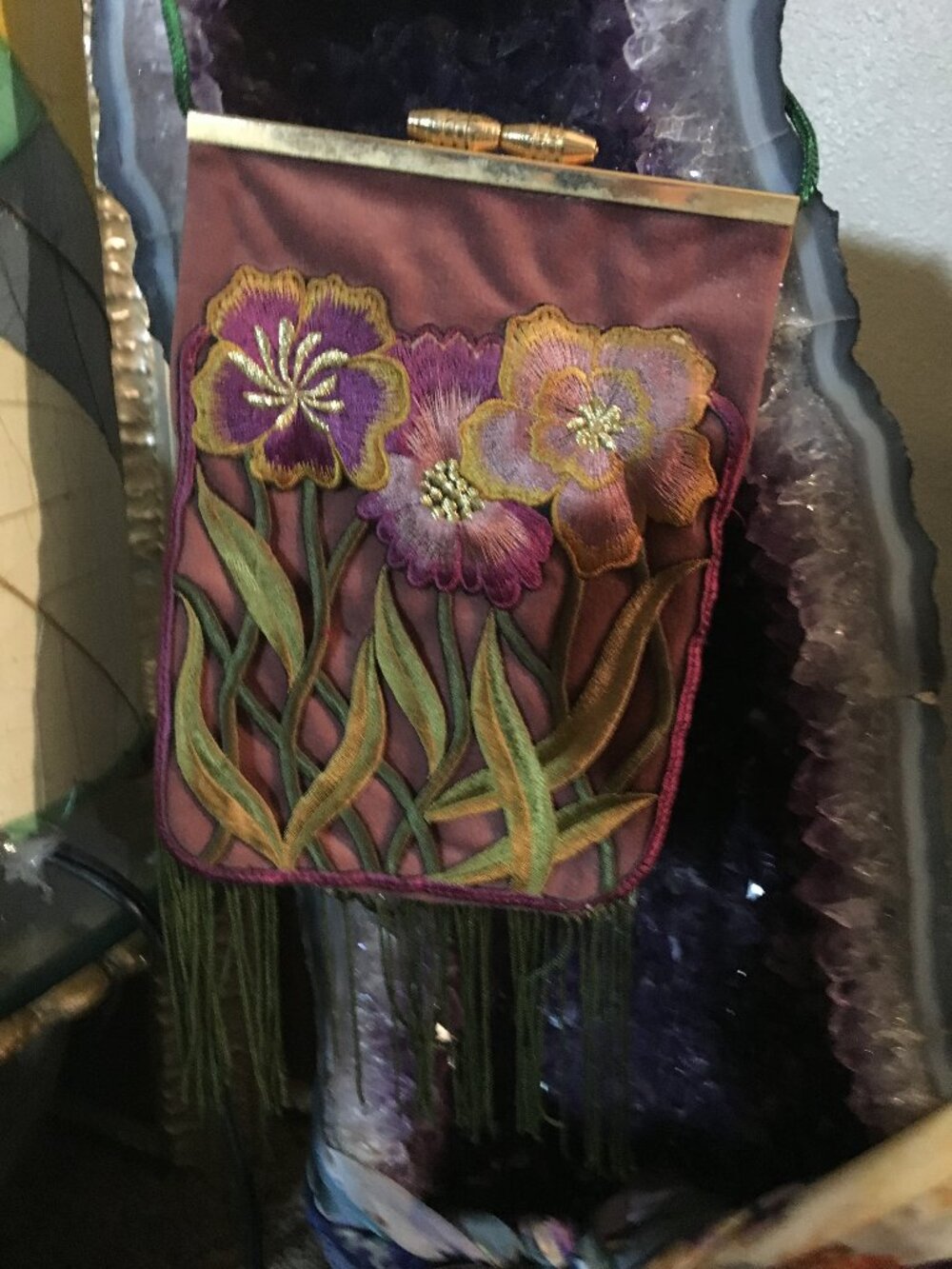 Hand crafted silk purse.